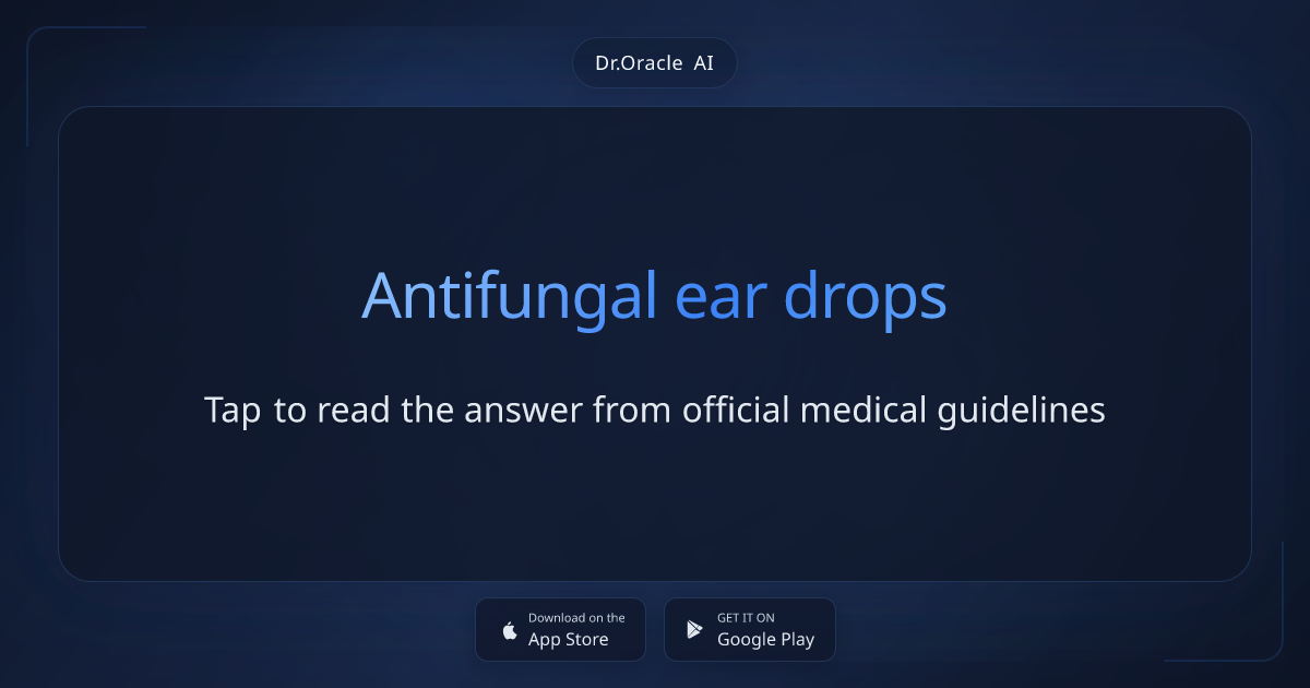 Antifungal ear drops